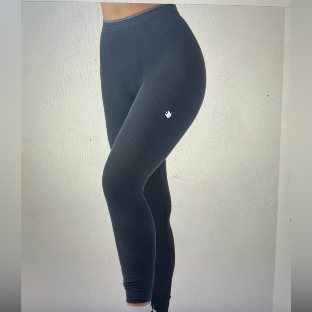 Joah brown ribbed legging in navy size xs